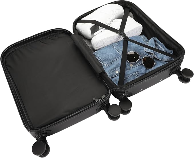 Bioworld Disney Mickey Mouse Peeking Mickey 20" 4-Wheel Roling Luggage