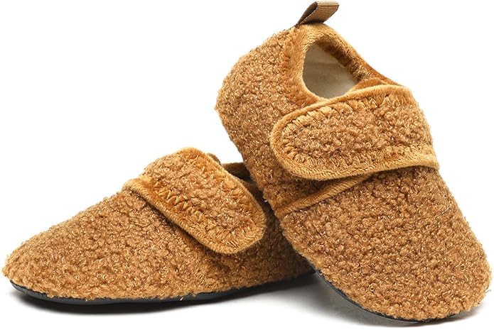 ditont Toddler Slippers Non-Slip Lightweight Comfortable Kids Indoor Grip House Home Shoes for Boys Girl