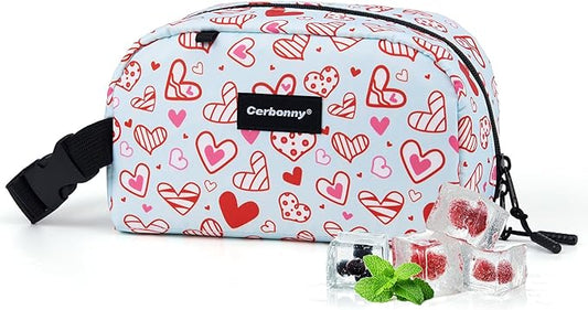 Cerbonny Small Cooler Bag Freezable Lunch for Work School Travel,Leak-Proof Bag,Snack Bags for Kids/Adults,Freezer Bags,Freezable Lunch Bag
