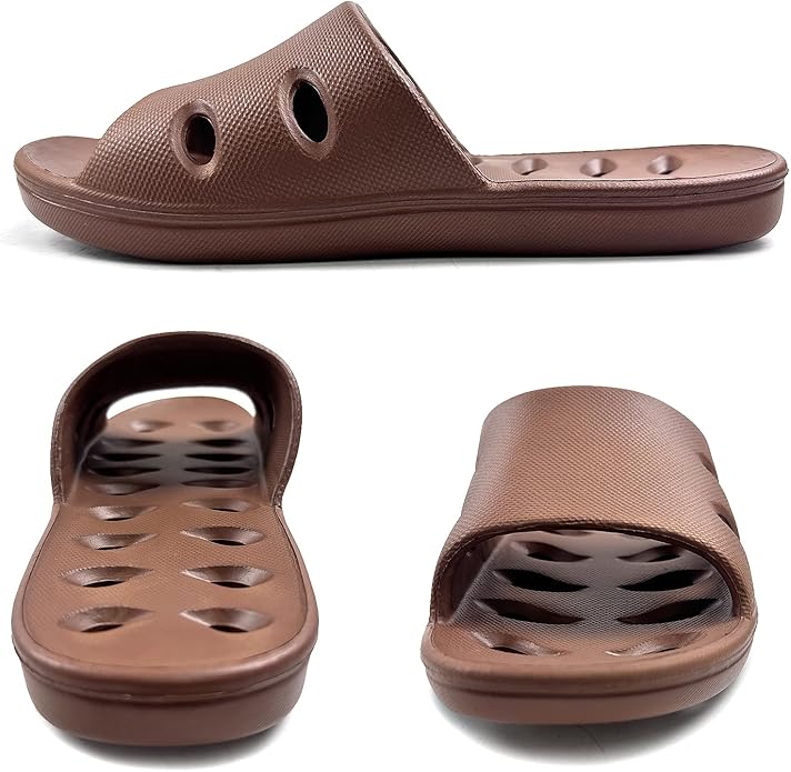 Shower Shoes Quick Dry Non-Slip Women Slippers Sandals Men Bathroom Flip-Flops for College Dorm Room Essentials Shower Sandals Slides Pool Gym Spa