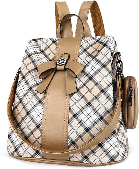 ZOCAI Backpack Purse for Women Fashion Backpack Purses PU Leather Daypacks Anti-Theft Shoulder Bag Satchel Purse