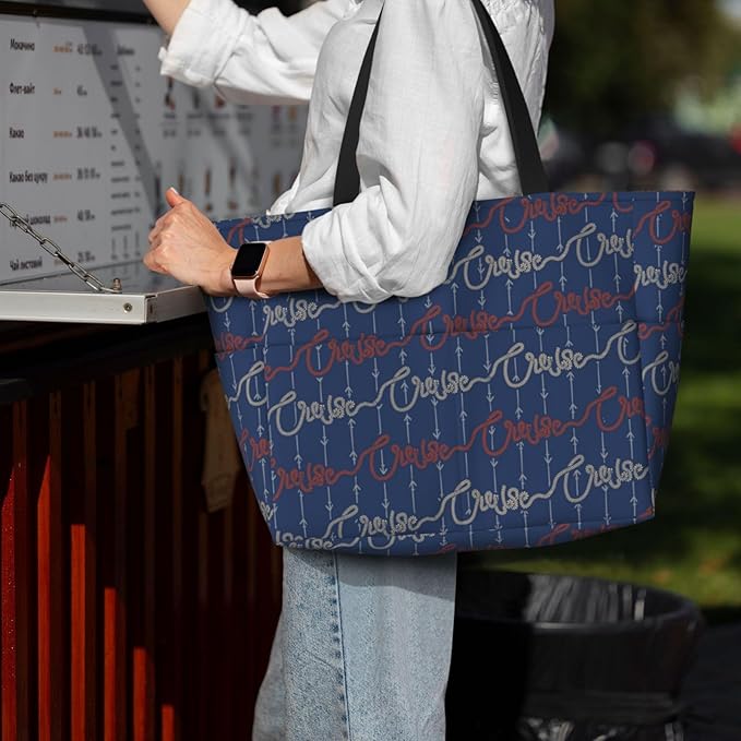Large Beach Bag for Women Waterproof Foldable Travel Shoulder Tote Bag with Pocket for Weekender Pool Vacation