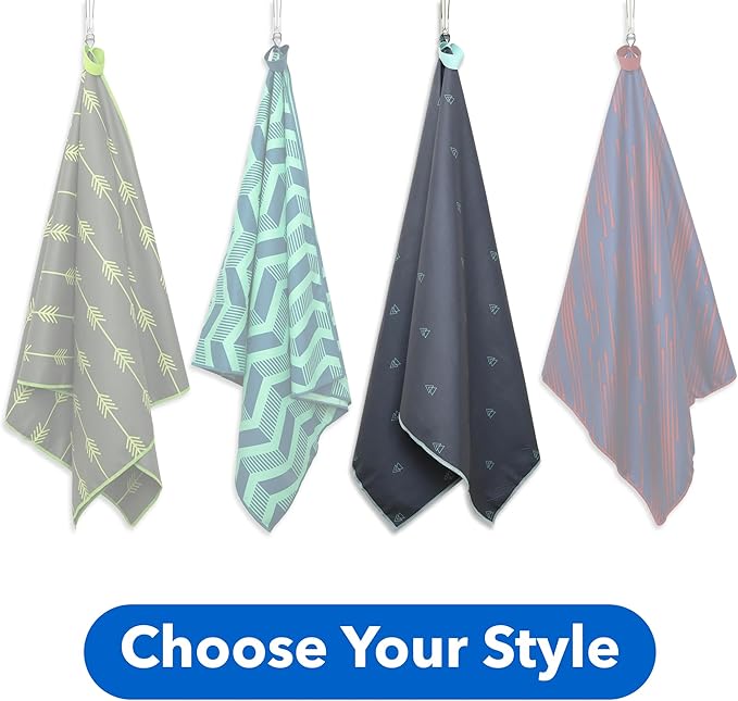 Acteon Large Microfiber Beach Towel, 64" x 30" Quick Dry Odor-Free Technology, Men & Women Fast Drying Absorbent Swim Towels for Swimmers, Sand, Pool, Travel, Hiking, Gym, Camping, Bath