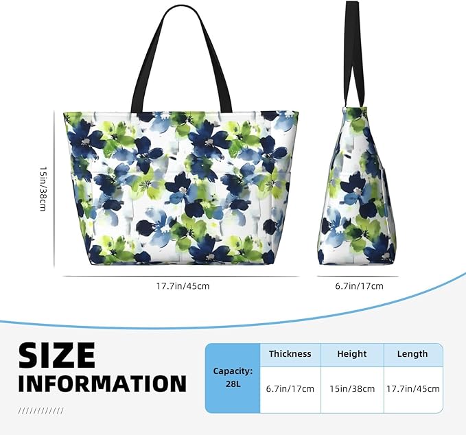 Large Beach Bag for Women Waterproof Foldable Travel Shoulder Tote Bag with Pocket for Weekender Pool Vacation
