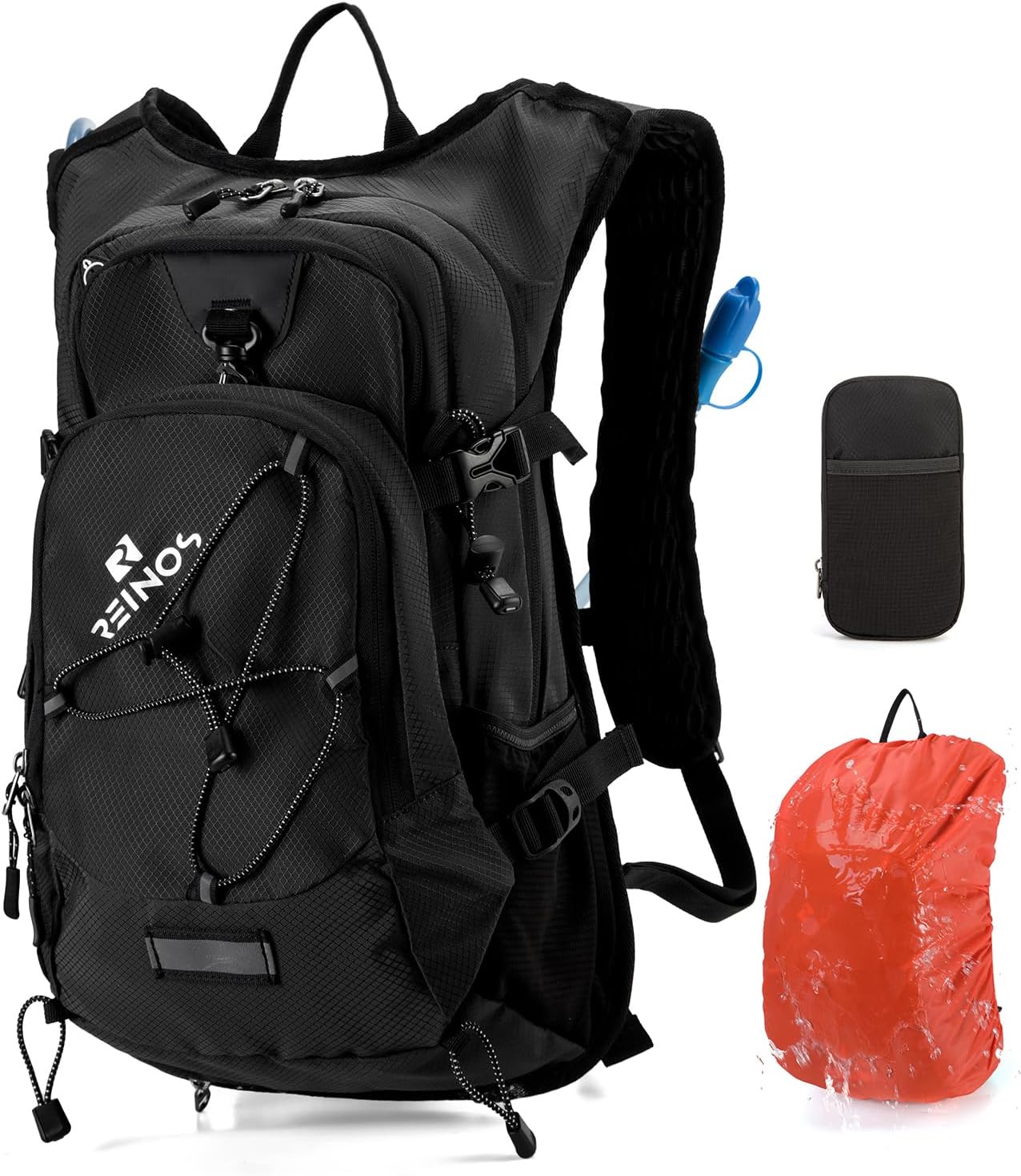 Hydration Backpack Pack with 2L Water Bladder 18L Hiking Backpack Women Men Lightweight Hydropack Insulated Daypack for Biking, Running, Festival