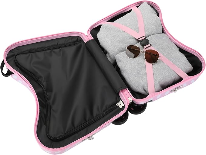 Bioworld Hello Kitty Character Face Pink Ride-On Luggage