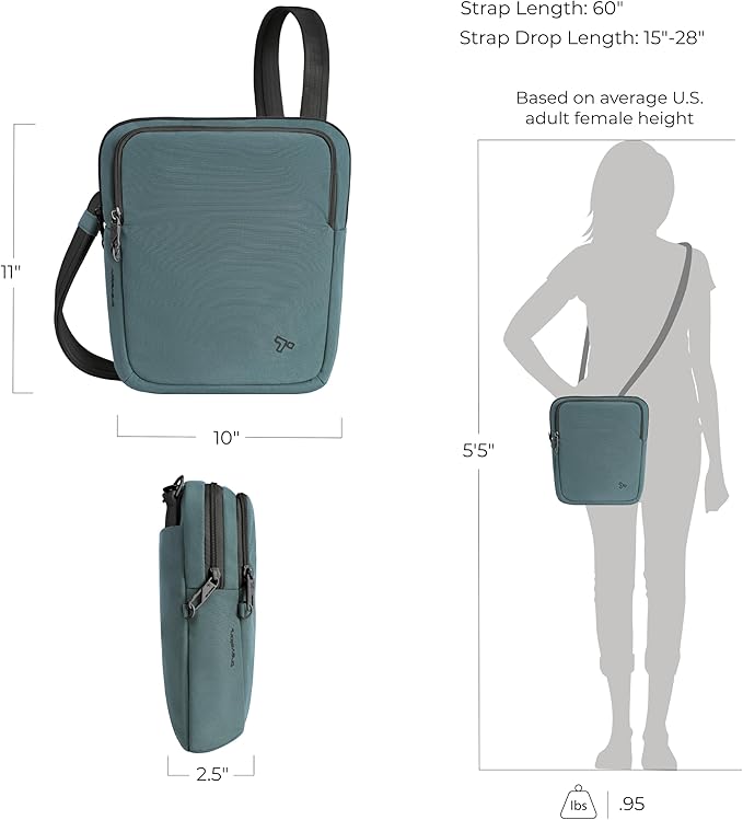 Travelon Anti-theft the Voyages Slim Crossbody