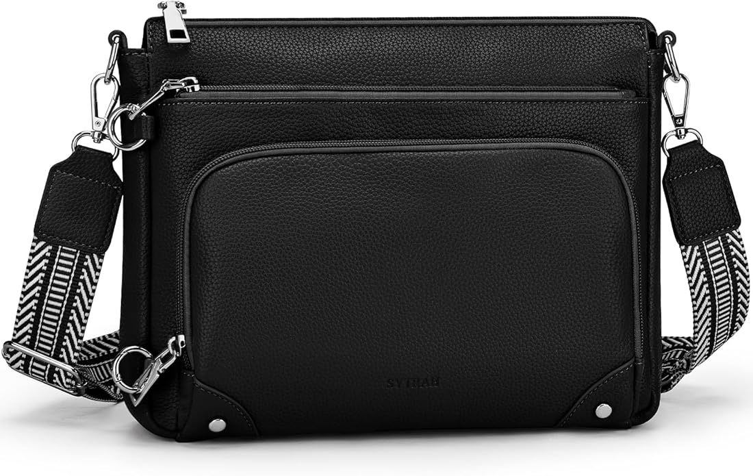 Anti-Theft Crossbody Purse for Women, Crossbody Shoulder Bag with Built-in Wallet & RFID Blocking for Travel Workout