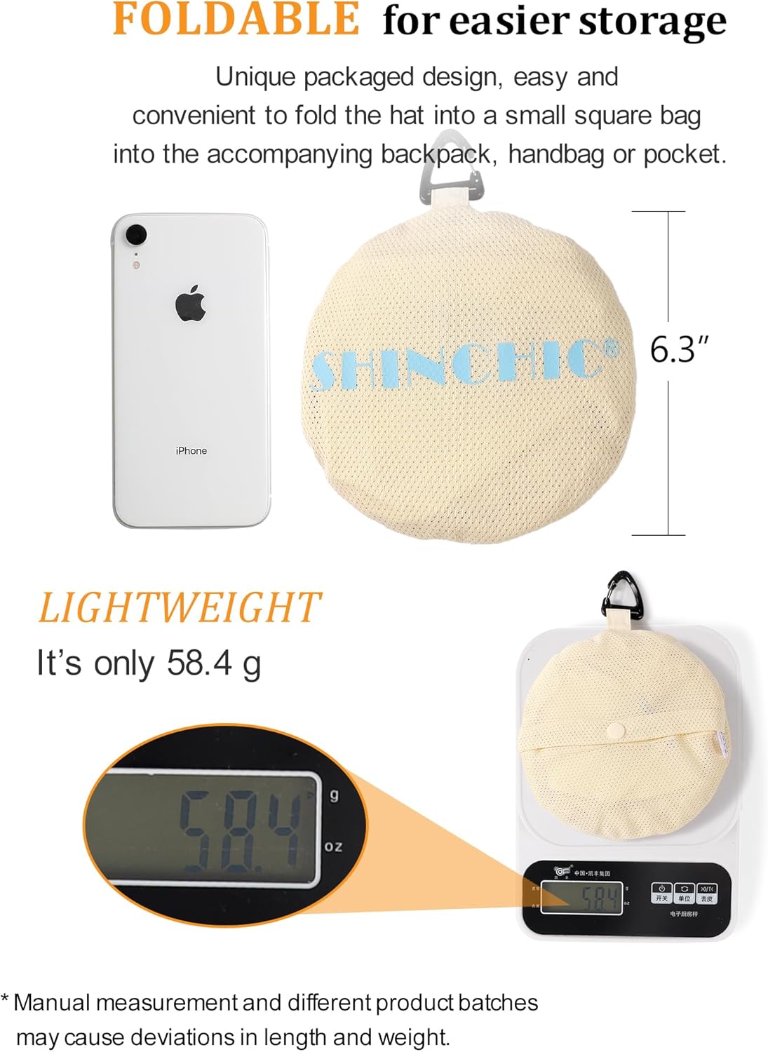 Water-Resistant Sun UPF 50+ Bucket Hat Protection Packable Brimmed Boonie for Women Men Summer Lightweight Hiking Outdoor Cap