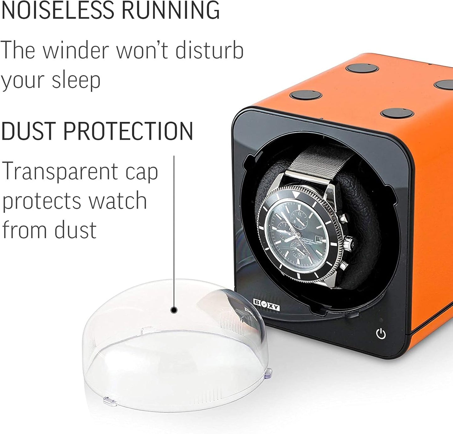 Watch Winder for Automatic Watch with Vertical Rotor Stop (with AC Adapter)