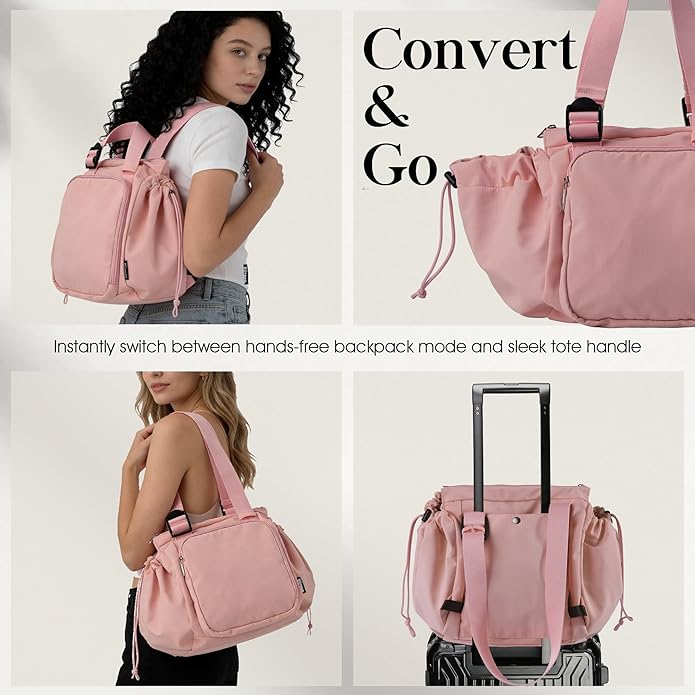 Everyday Bag Tote for Women, Spacious Diaper Bag with 16 Pockets, Durable Travel Bag, Sleek Work Shoulder Bag | 16 Pockets Org, Lay-Flat Design, 3-in-1 Versatility, Work & Travel Tote, Water-Resistant, Lightweight