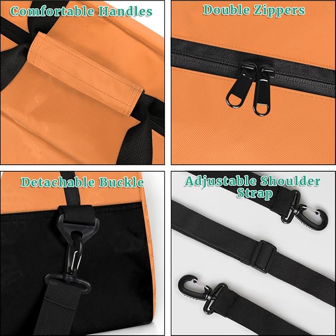 Custom Name Gym Duffel for Kids,Personalized Sports Bag Lightweight Gym Bags for Boys & Girls,Fitness Travel Weekender for Travel, Workout Orange
