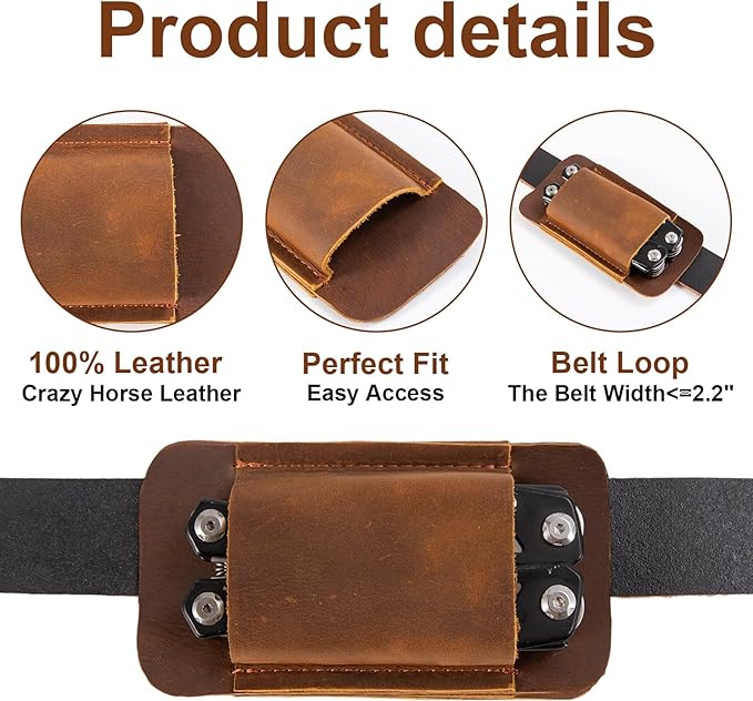 Knife Sheath,Leather Knife Sheath for Belt,Horizontal Carry Pocket Knife Holder,EDC Belt Organizer,Handmade Compact Draw Knife Holster,EDC Pocket Organizer,Sheath for Folding Knife,Gifts for Men,M