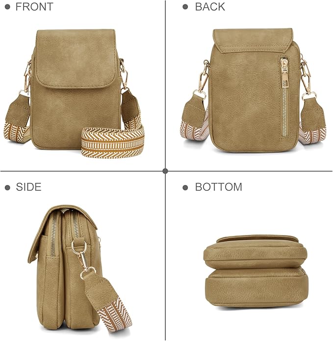 Fashion Small Crossbody Bags for Women Trendy Designer Cell Phone Purses Wallets with Card Holder Anti Theft Travel