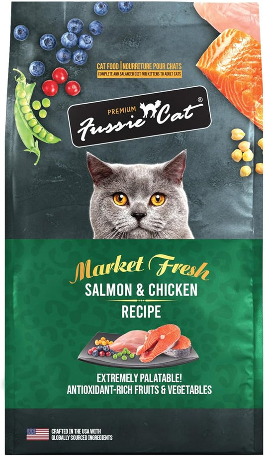 Fussie Cat Market Fresh Salmon & Chicken Recipe, Dry Cat Food, 3.5lb Bag