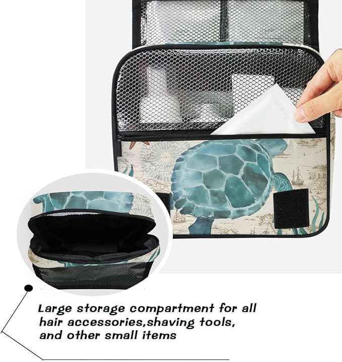 senya Hanging Travel Toiletry Bag Kit Makeup Case Cosmetics Organizer for Men Women