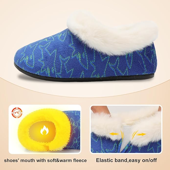 Centipede Demon Toddler Slippers for Boys Girls Slip on Kids Baby Toddlers House Shoes Lightweight Barefoot Furry Sock Shoes Indoor Outdoor Warm Walking Shoes