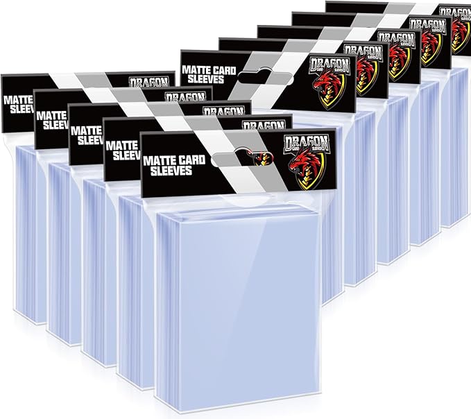 1000 Counts Card Sleeves Top Loaders for Trading Cards, Penny Soft Sleeves Baseball Card Sleeves Protectors Fit for Sports Cards, Football, Game Card
