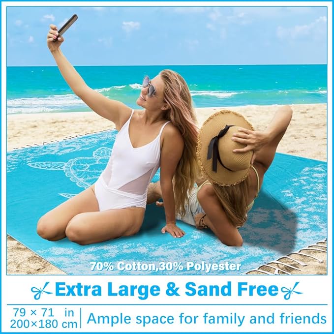 Oversized Turkish Beach Towel Blanket XXL Cotton Sandproof Towels Boho Woven Extra Large Big Sand Free Giant Throw Blankets Huge Quilt XL Picnic Camping Necessities Cloud for Adult Gifts