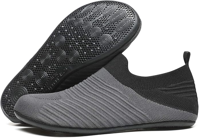 ditont Non-Slip Indoor House Slippers Lightweight Comfortable Grip House Home Shoes for Men Women