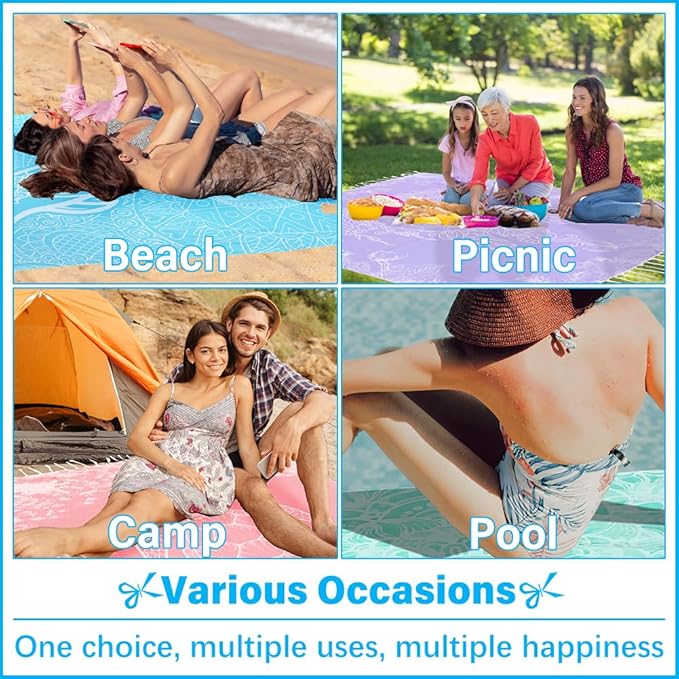 Oversized Turkish Beach Towel Blanket XXL Cotton Sandproof Towels Boho Woven Extra Large Big Sand Free Giant Throw Blankets Huge Quilt XL Picnic Camping Necessities Cloud for Adult Gifts