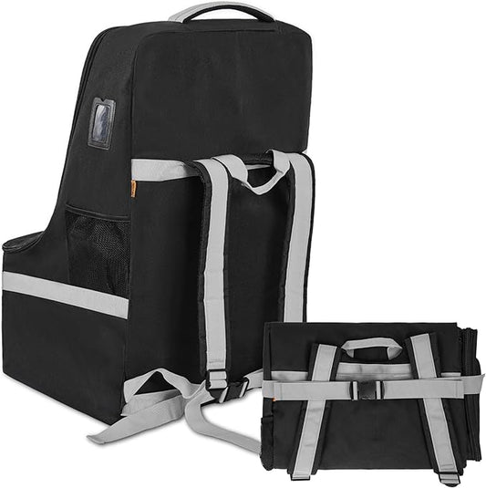 Padded Car Seat Travel Bag for Airplane, Heavy Duty Car Seat Bag for Air Travel Gate Check Carseat Carrier Bag with Shoulder Strap, Fits Most Baby & Infant Car Seats