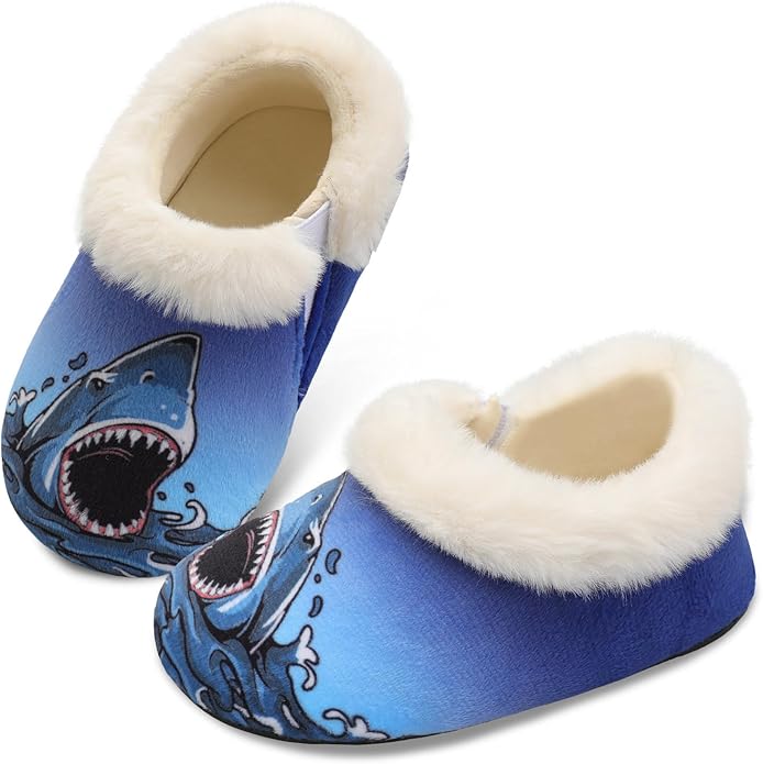 Centipede Demon Toddler Slippers for Boys Girls Slip on Kids Baby Toddlers House Shoes Lightweight Barefoot Furry Sock Shoes Indoor Outdoor Warm Walking Shoes