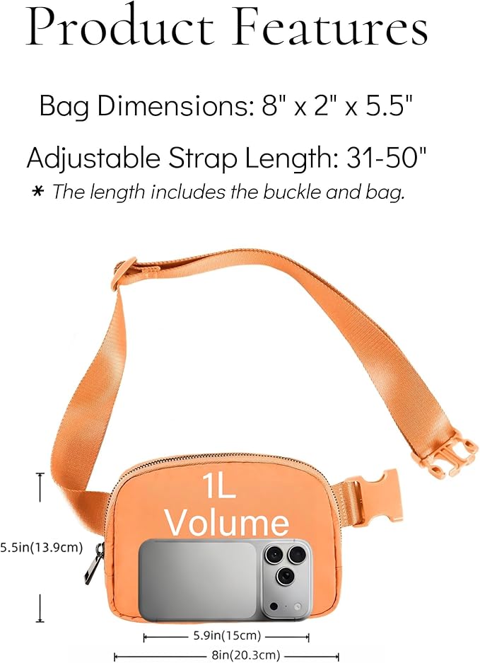 Fanny Pack Cross Body Small Crossbody Bags for Women Men Trendy Nylon Waterproof Mini Purse Travel Running Belt Bag Lulu Dupes Bum Hip Chest Waist Pack Side Bag Must Have Dark Blue