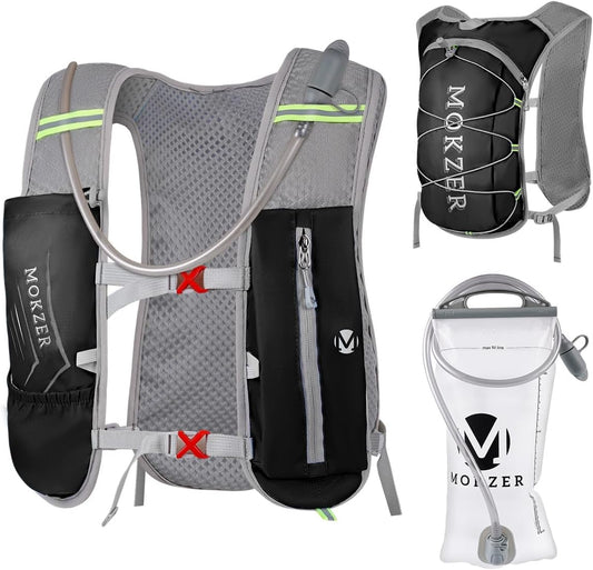 Running Hydration Vest with a 2L Water Bladder, Hydration Pack Lightweight Water Backpack for Running Hiking Cycling Marathon Trail for Men Women