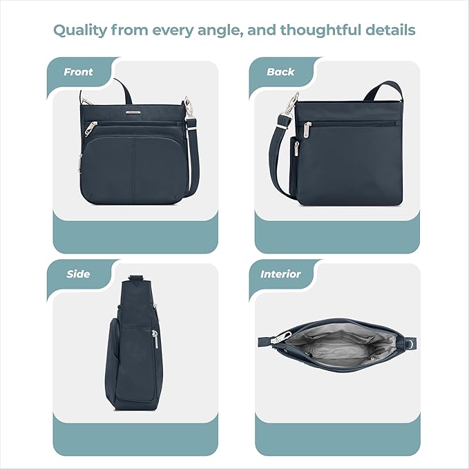 Travelon Anti-Theft Classic North/South Crossbody Bag