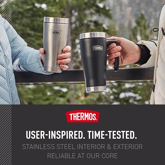 THERMOS ICON SERIES, Stainless Steel Mug, Saddle, 16 oz