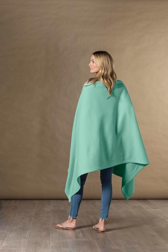 MV Sport Lightweight Sweatshirt Blanket Throw – Warm & Cozy, Breathable Oversized Fleece Knit, Couch, Bed, Travel, Cold Nights, and Outdoors – Soft Light Weight Blanket 54" x 84" Gumdrop