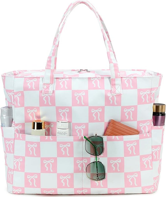 LEDAOU Beach Bag Waterproof Sandproof Women Beach Tote Pool Bag with Zipper for Swim Gym Grocery Travel with Wet Pocket | Sandproof, with Zipper, for Gym, Grocery, Travel, with Wet Pocket