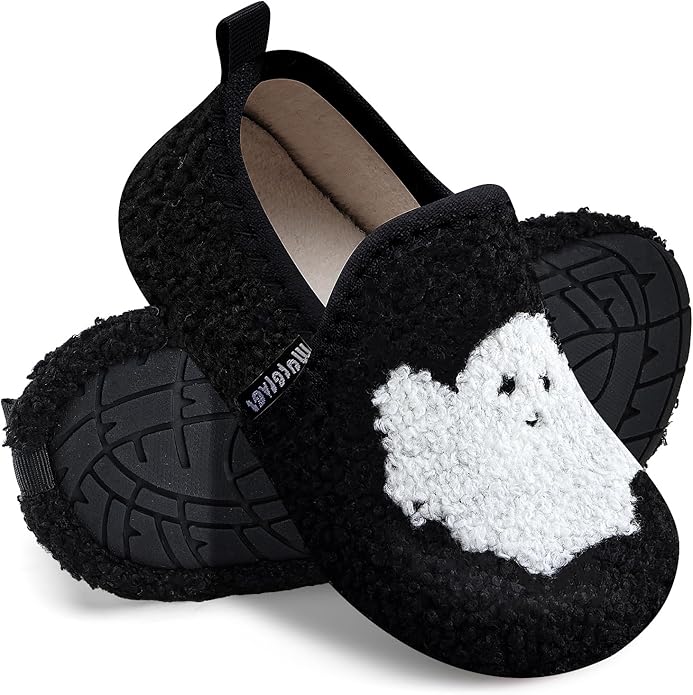 WateLves Kids Toddler Slippers Girls Boys Slip on House Shoes Lightweight Anti Slip Sock Slippers Winter Indoor Outdoor Walking Shoes