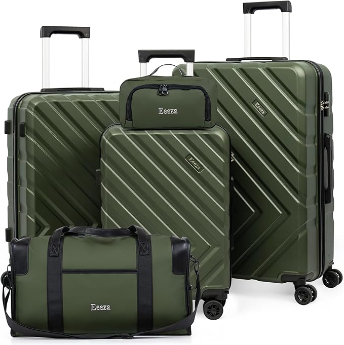 Luggage Sets 5 Piece,Suitcases with Wheels, Hard Case Luggage with Detachable Spinner Wheels,Carry On Luggage Set (5 Piece Sets (20"/24"/28"/DB/TB))
