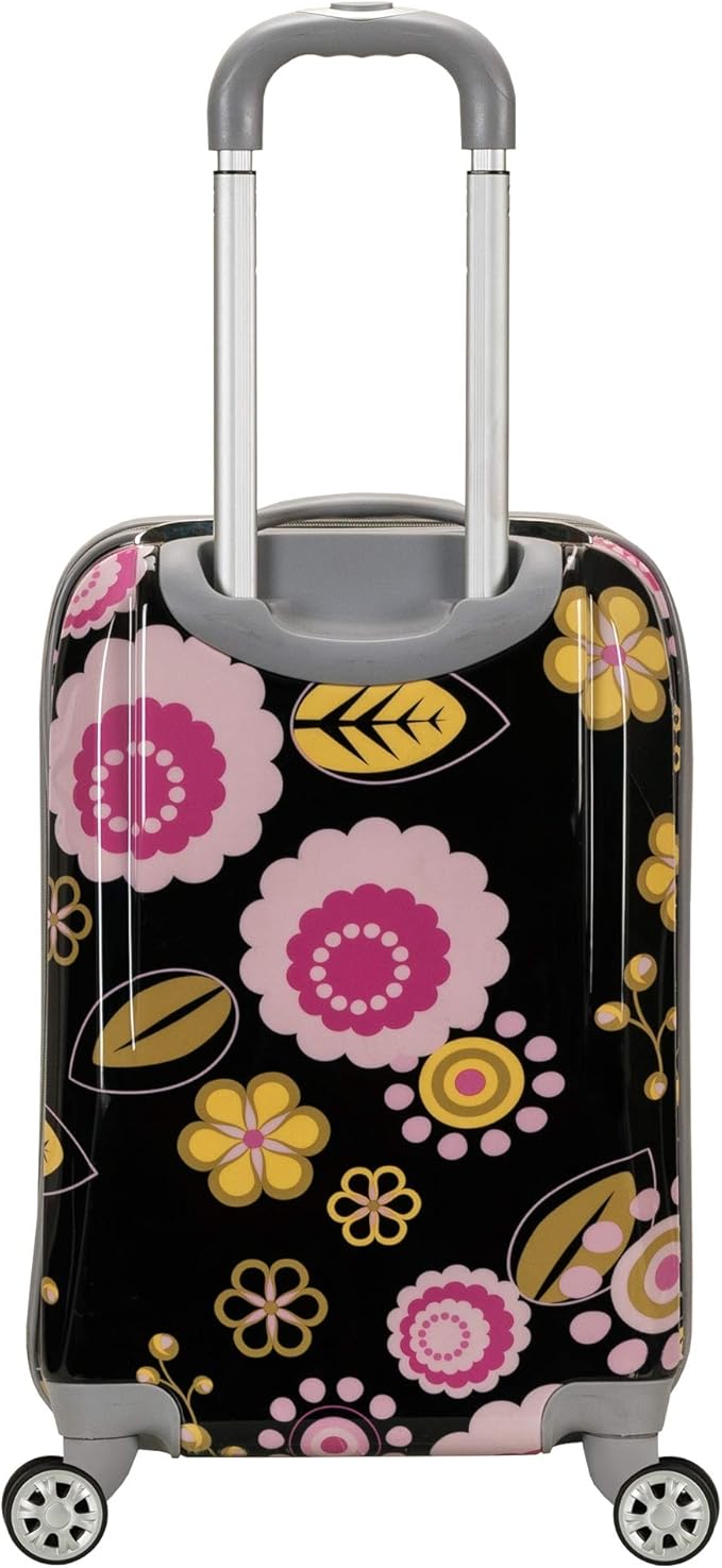Rockland Vision Hardside Spinner Wheel Luggage, Pucci, 3-Piece Set (20/24/28)