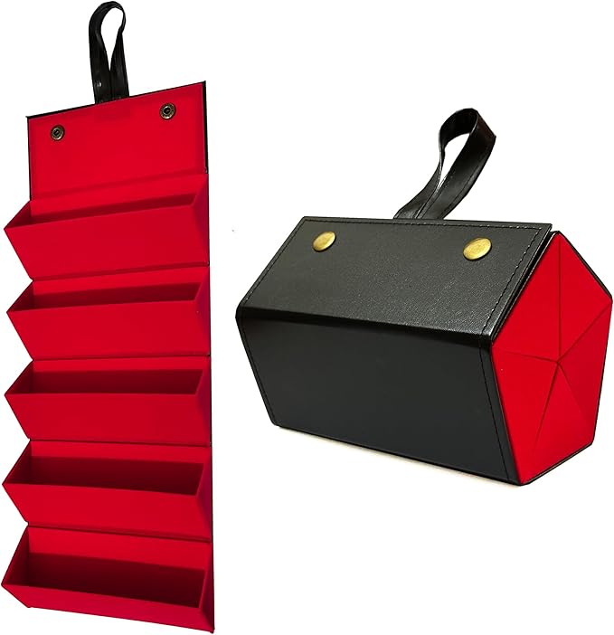 Longjet Sunglasses Organizer Travel Glasses Case 5 Slots Multiple Pairs Eyeglasses Storage Box Hanging Eyewear Holder