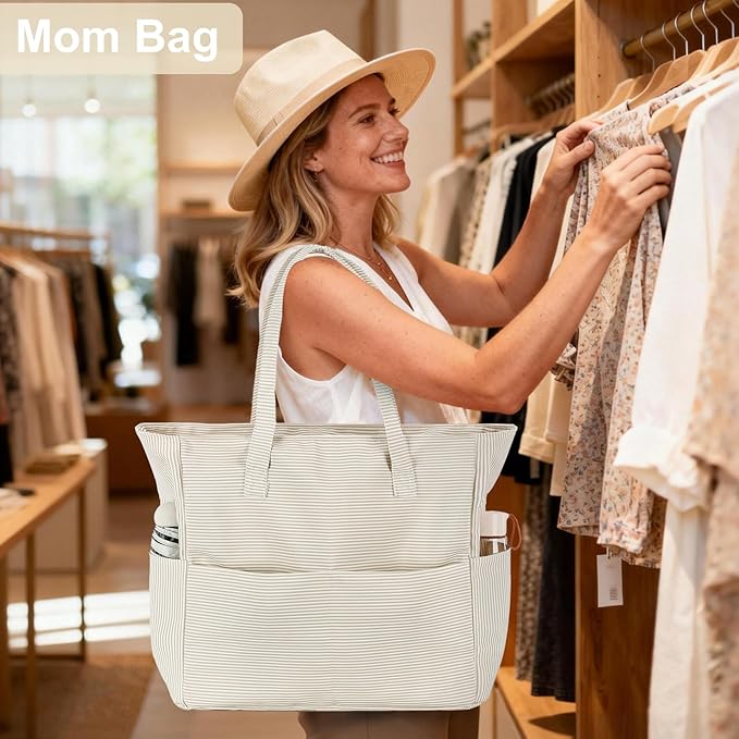 LEDAOU Beach Bag Waterproof Sandproof Women Beach Tote Pool Bag with Zipper for Swim Gym Grocery Travel with Wet Pocket | Sandproof, with Zipper, for Gym, Grocery, Travel, with Wet Pocket