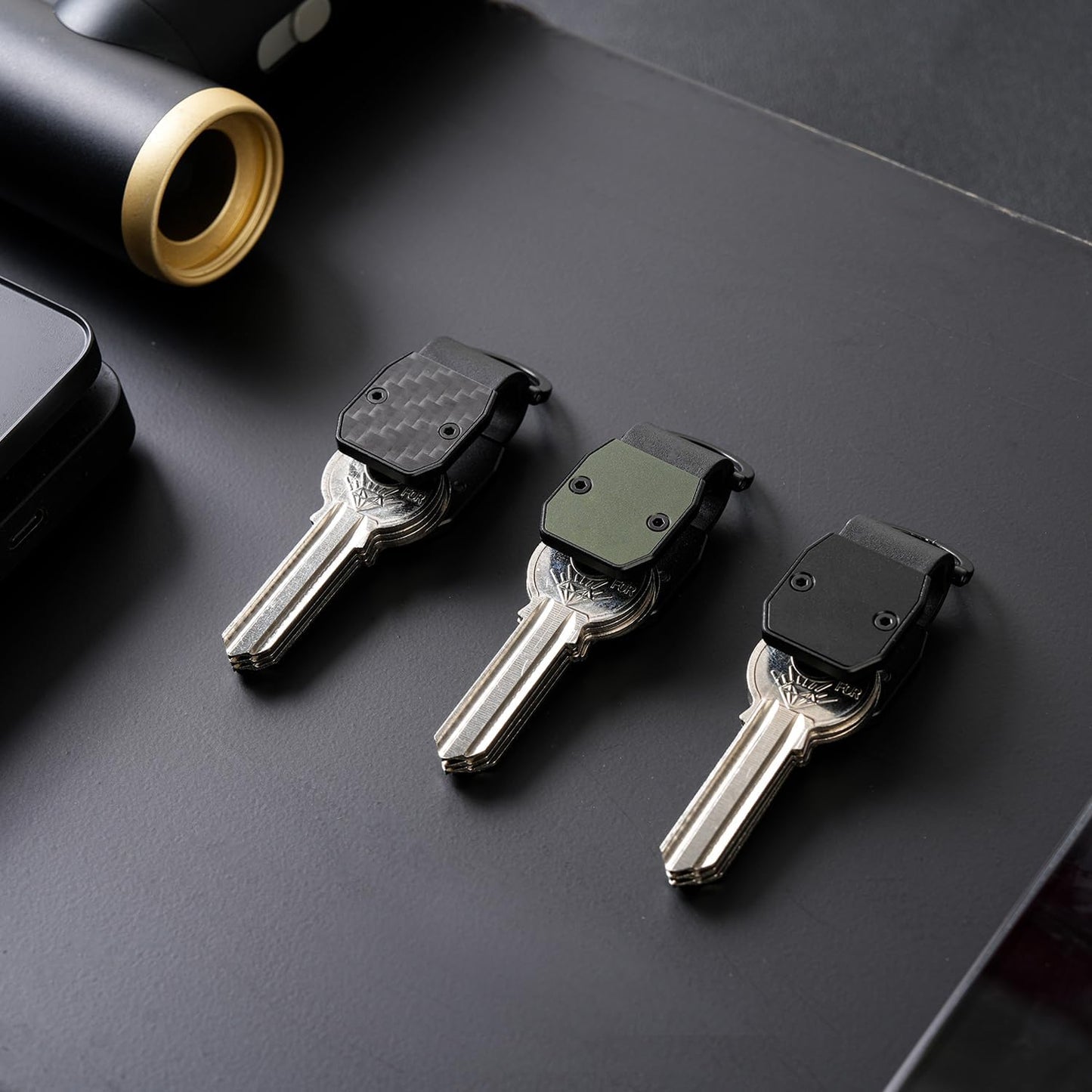 Metallic Key Organizer - Aluminum Key Organizer holder, Minimalist Innovative Keychain.