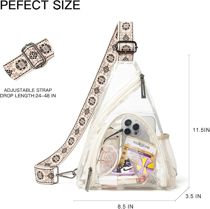 7L Sling Bag For Women Men Backpack Fanny Pack Crossbody Chest Travel Shoulder Belt Bags Purse Handbag PU Leather