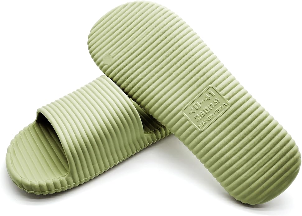 Quick Drying Shower Slippers For Women And Men Lightweight Open-toe EVA Non-Slip Slides Sandals Indoor And Outdoor Slipper For Bathroom,Spa,Pool,Gym,Beach