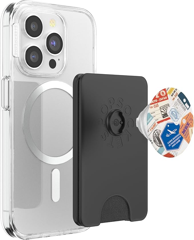 Boarding Pass Travel Stamps Airline Tags PopSockets PopWallet for MagSafe