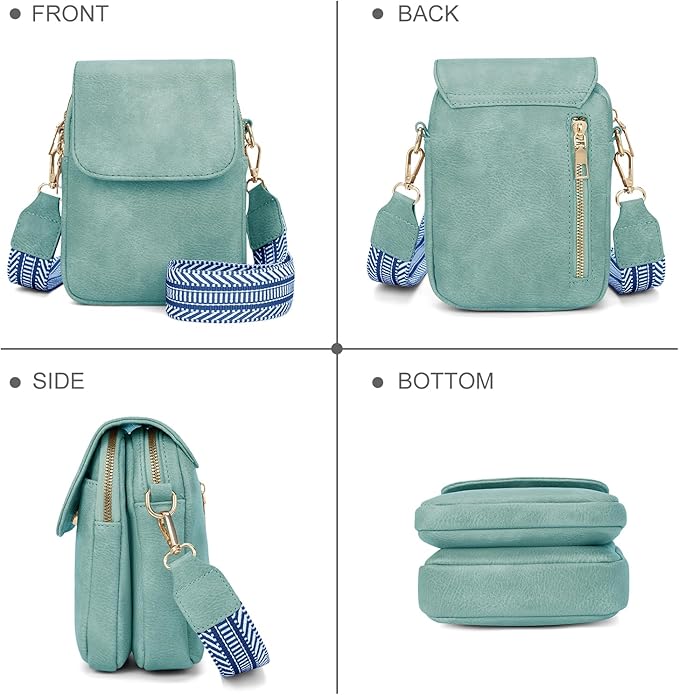 Fashion Small Crossbody Bags for Women Trendy Designer Cell Phone Purses Wallets with Card Holder Anti Theft Travel