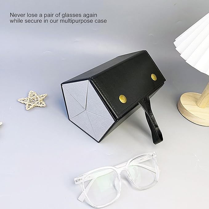 Longjet Sunglasses Organizer Travel Glasses Case 5 Slots Multiple Pairs Eyeglasses Storage Box Hanging Eyewear Holder