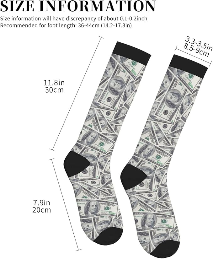 Compression Socks Knee High Circulation Support Socks For Women Men Athletic Running Work Hiking Cycling Travel