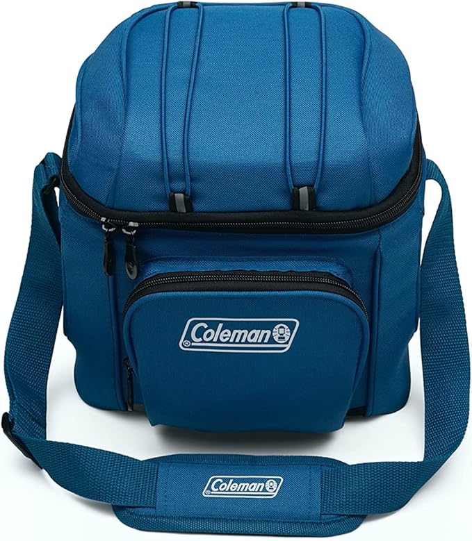 Coleman Chiller Insulated Soft Cooler, Leakproof 9/16/30 Can Cooler with 12+ Hour Ice Retention, Made with Recycled Materials, Great for Lunch, Camping, Beach, Pool, Sports, & More