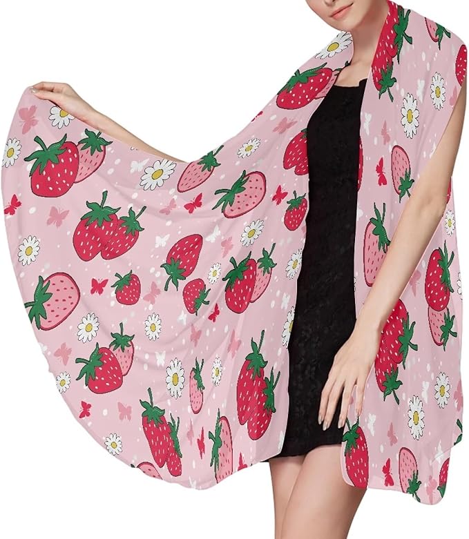 Strawberry Flower Print Pink Oversized Lightweight Thin Beach Towel for Women Men Adult Gifts Compact Sandproof Quick Dry Clearance Towels Sand Free Pool Beach Essentials Accessories S