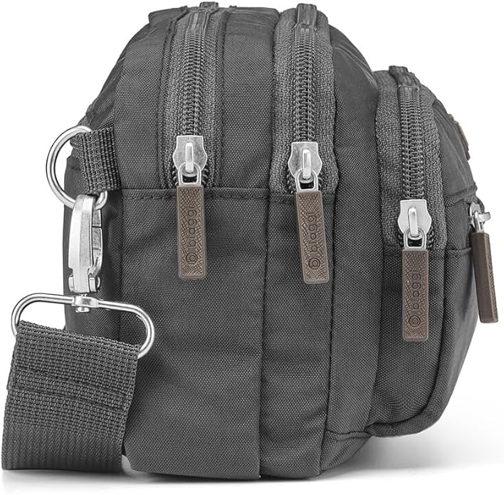 biaggi Flexmates Convertible Anti-Theft Crossbody Bag for Women | Lightweight On-The-Go Travel Organizer, RFID Blocking