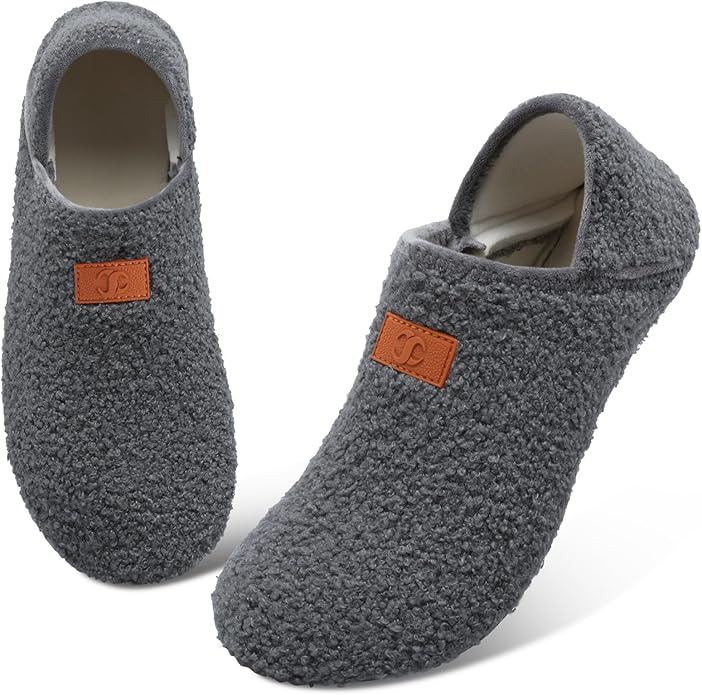Scurtain Unisex Adults Rubber Sole Slippers
