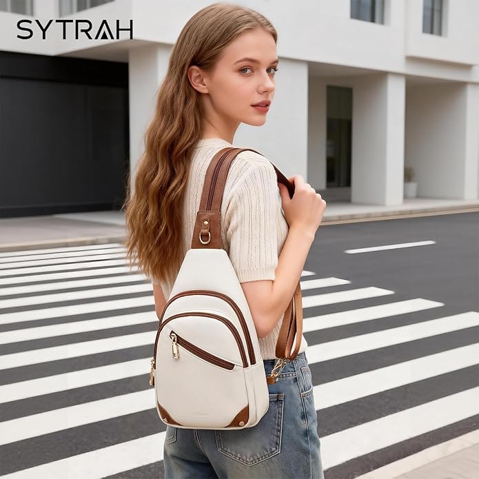 Anti Theft Sling Bag for Women, RFID Crossbody Purses Convertible Sling Backpack, Cross Body Purse Chest Bag